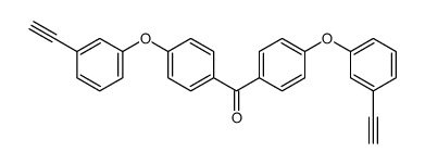 bis[4-(3-ethynylphenoxy)phenyl]methanone结构式