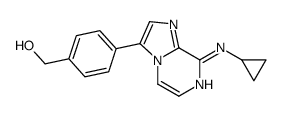 [4-[8-(cyclopropylamino)imidazo[1,2-a]pyrazin-3-yl]phenyl]methanol结构式