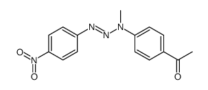 4-acetyl-N-(p-nitrophenylazo)-N-methylaniline Structure