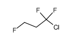 1,1,3-trifluoro-1-chloropropane Structure