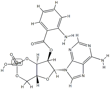 2'-O-anthraniloyl cyclic AMP structure