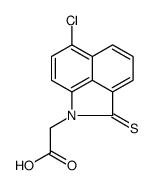 2-(6-chloro-2-sulfanylidenebenzo[cd]indol-1-yl)acetic acid结构式