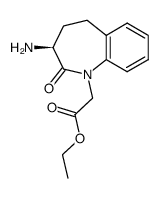 (S)-3-Amino-2,3,4,5-tetrahydro-2-oxo-1H-1-benzazepine-1-acetic Acid Ethyl Ester Structure