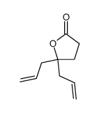 γ,γ-Diallyl-γ-butyrolactone Structure