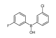 (3-chlorophenyl)-(3-fluorophenyl)borinic acid Structure