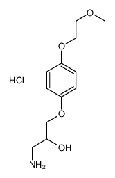 1-amino-3-[4-(2-methoxyethoxy)phenoxy]propan-2-ol,hydrochloride Structure