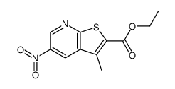 ethyl 3-methyl-5-nitrothieno[2,3-b]pyridine-2-carboxylate Structure