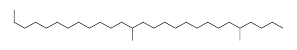 5,15-dimethylheptacosane结构式