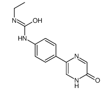 1-ethyl-3-[4-(6-oxo-1H-pyrazin-3-yl)phenyl]urea结构式