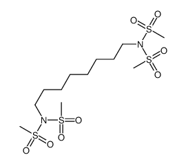 N-[8-[bis(methylsulfonyl)amino]octyl]-N-methylsulfonylmethanesulfonamide Structure