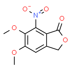 5,6-DIMETHOXY-7-NITRO-3 H-ISOBENZOFURAN-1-ONE结构式