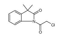 2H-Indol-2-one, 1-(2-chloroacetyl)-1,3-dihydro-3,3-dimethyl Structure