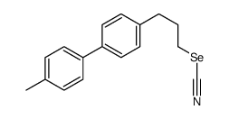 3-[4-(4-methylphenyl)phenyl]propyl selenocyanate Structure