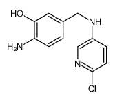 2-amino-5-[[(6-chloropyridin-3-yl)amino]methyl]phenol结构式