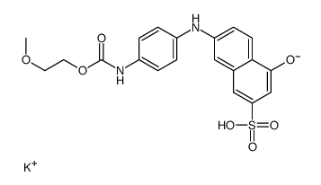 potassium 4-hydroxy-7-[[4-[[(2-methoxyethoxy)carbonyl]amino]phenyl]amino]naphthalene-2-sulphonate Structure