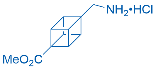 Methyl 4-(aminomethyl)cubane-1-carboxylate hydrochloride Structure