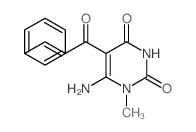 6-amino-1-methyl-5-(3-phenylprop-2-enoyl)pyrimidine-2,4-dione Structure