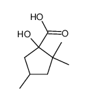 1-Hydroxy-2.2.4-trimethyl-cyclopentan-carbonsaeure-(1)结构式