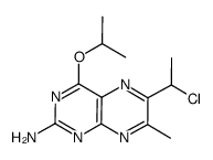 6-(1-chloroethyl)-7-methyl-4-(1-methylethoxy)pteridin-2-amine Structure