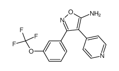 5-amino-4-(4-pyridyl)-3-(3-trifluoromethoxyphenyl)isoxazole Structure