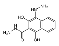 4-hydrazino-1,3-dihydroxy-[2]naphthoic acid hydrazide结构式