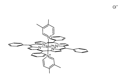 bis(3,4-lutidine)(tetraphenylphorphyrinato)manganese(III) chloride结构式