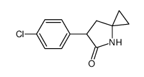 6-(4-chlorophenyl)-4-azaspiro[2.4]heptan-5-one Structure