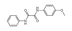 N-(p-methoxyphenyl)-N'-phenyl-oxalamide结构式