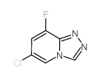 6-氯-8-氟-[1,2,4]噻唑并[4,3-a]吡啶结构式