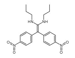 2,2-bis-(4-nitrophenyl)-1,1-bis-(propylamino)ethene Structure