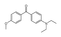 [4-(diethylamino)phenyl]-(4-methoxyphenyl)methanone结构式