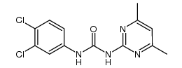 N-(3,4-dichloro-phenyl)-N'-(4,6-dimethyl-pyrimidin-2-yl)-urea结构式