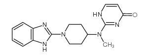 2-((1-(1H-Benzimidazol-2-yl)-4-piperidinyl)methylamino)-4(1H)-pyrimidi none结构式