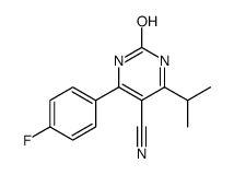 6-(4-Fluorophenyl)-1,2-dihydro-4-(1-methylethyl)-2-oxo-5-pyrimidinecarbonitrile structure