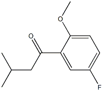 1-(5-fluoro-2-methoxyphenyl)-3-methylbutan-1-one Structure