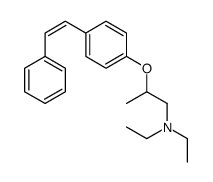 N,N-diethyl-2-[4-[(E)-2-phenylethenyl]phenoxy]propan-1-amine Structure