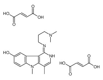 (Z)-but-2-enedioic acid,1-[3-(dimethylamino)propylamino]-4,5-dimethylpyrido[4,3-b]indol-8-ol Structure