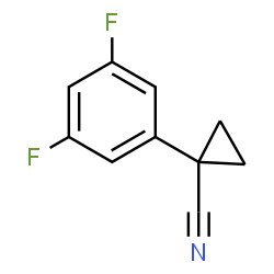 1-(3,5-difluorophenyl)cyclopropane-1-carbonitrile structure