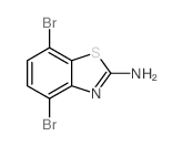 4,7-二溴苯并[d]噻唑-2-胺结构式