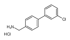 [4-(3-chlorophenyl)phenyl]methanamine,hydrochloride structure