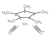 Pentamethylcyclopentadienylmolybdenum dicarbonyl dimer structure