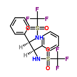 (R,R)-1,2-Bis(Trifluoromethanesulfonamido)-1,2-Diphenylethane structure