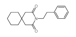 3-Azaspiro[5.5]undecane-2,4-dione,3-(2-phenylethyl)- Structure