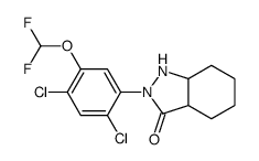 2-[2,4-dichloro-5-(difluoromethoxy)phenyl]-3a,4,5,6,7,7a-hexahydro-1H-indazol-3-one Structure