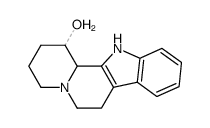 cis-(H-1/H-12b)-1-hydroxy-1,2,3,4,6,7,12,12b-octahydroindolo(2,3-a)quinolizine结构式