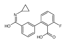 2-[3-(cyclopropylcarbamoyl)phenyl]-6-fluorobenzoic acid Structure