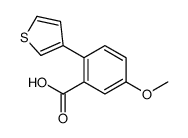 5-methoxy-2-thiophen-3-ylbenzoic acid Structure