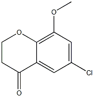 6-CHLORO-8-METHOXY-3,4-DIHYDRO-2H-1-BENZOPYRAN-4-ONE Structure