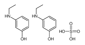 3-(乙氨基)苯酚半硫酸盐结构式