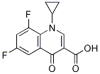 3-Quinolinecarboxylic acid, 1-cyclopropyl-6,8-difluoro-1,4-dihydro-4-oxo-结构式